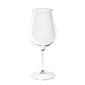 Plastic wine glassware