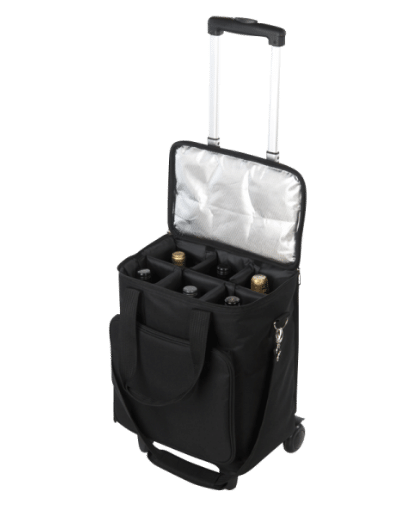 A wine bottle carrier